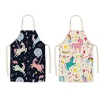 Lot de 2 tabliers pour enfants style dessin anim garon fille tablier pour peinture cuisine cuisine ...