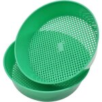 Lot de 2 tamis de jardin en plastique pour jardin pierre sable sol semis treillis outils de jardinage ...