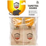 Lot de 2 tapettes pi�ge � souris classiques en bois - home defense