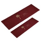 Tapis de cuisine - rnemitery - lot de 2 - antid�rapants - lavables - motif pissenlit rouge