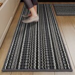 Lot de 2 tapis de cuisinelavables et antid�rapantspour salle � manger et baindos en caoutchouc naturel43x70cm4 ...