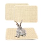 Lot de 2 tapis griffoirs pour lapins - tapis en sisal naturel pour cages - jouet � m�cher pour griffes ...