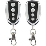 Lot de 2 tlcommandes universelles pour porte de garage et portail 4339 mhz avec quatre canaux - remplacement ...