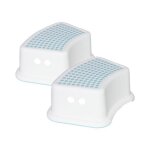 Lot de 2 tinysteps blanc / bleu 1 step stepper 35x25x13cm 7house. blanc / ble