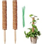 Lot de 2 tuteurs en fibre de coco tuteur pour plantes grimpantes poteau en fibre de coco pour plantes ...