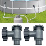 Lot de 2 vanne de entre / sortie pour compatible avec coleman intex bestwaypompe de filtre de piscine ...