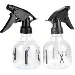 Lot de 2 vaporisateurs vides en plastique pour cheveux rechargeables  gchette pour coiffure voyage ...