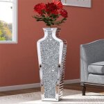 Lot de 2 vases dcoratifs en verre - 68. 5cm cristal grand vase  poser au sol pour fleurs