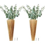 Lot de 2 vases muraux en bois pour plantes sches - pour lintrieur