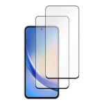 Lot de 2 verres tremp�s noir pour samsung galaxy a35 5g / a55 5g. protection d�cran anti rayures r�sistant ...