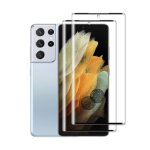 Lot de lot de 2 verres tremps pour samsung galaxy s21 ultra . vitre protection dcran bord noir - anti ...