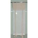 Lot de 2 voilages 45x130cm stores enrouleurs tissu imprim broderie ins lin