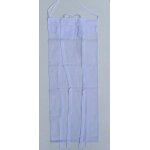 Lot de 2 voilages 45x160cm stores enrouleurs broderie dentelle camelia blanc