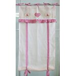 Lot de 2 voilages 60x160cm stores enrouleurs broderie dentelle apoline rouge Lot de 2 voilages 60x160cm stores enrouleurs broderie dentelle apoline rouge