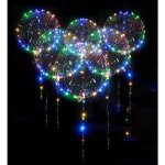 Lot de 20 ballons danniversaire  hlium ballons led colors et lumineux pour dcoration de fte et de ...