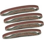 Lot 20 bandes abrasives ponceuses assorties de 13x457 mm pour limes electriques label