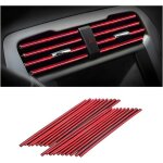 Lot de 20 bandes d�coratives pour climatiseur de voiture accessoires dint�rieur pliables pour grille ...