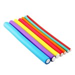 Lot de 20 bigoudis flexibles universels pour cheveux onduls  froid (n 6 10 mm) (couleur alatoire) ...