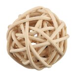 Lot de 20 boules d�coratives en rotin pour d�coration de mariage danniversaire (couleur bois naturel) ...