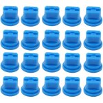 Lot de 20 buses datomisation 110� bleu pour pulv�risateur ? jet plat plastique anti - corrosion (508 ...