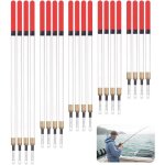 Lot de 20 flotteurs de p�che accessoires de p�che waggler flotteurs droits � insertion de 5 tailles pour ...