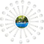 Lot de 20 goupilles de rechange pour cadre de piscine intex de 4 � 73 m et joints de piscine ronde (6 ...