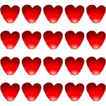 Lot de 20 lanternes chinoises volantes en forme de c?ur rouge lanternes gantes en forme de c?ur rouge ...