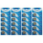 Lot de 20 piles bouton plates lithium type cr2032 3v - yuan yuan