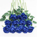 Lot de 20 roses artificielles r�alistes avec longues tiges ? d�coration mariage maison centre de table ...