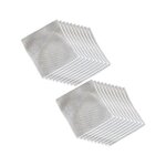 Lot de 20 torchons multifonctions en fil m�tallique gris en nylon de qualit� sup�rieure