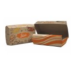 Lot de 200 - bote  lunch botes  emporter pour hamburger - botes alimentaires jetables bote de burger ...