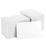 Lot de 200 cartes en pvc blanc cartes didentit professionnelles vierges imprimables en plastique 30 ...