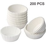 Lot de 200 moules à muffins en papier huilé blanc idéale pour sucré / salé résistants décoration pâtisserie ... Lot de 200 moules à muffins en papier huilé blanc idéale pour sucré / salé résistants décoration pâtisserie ...