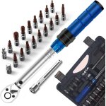 Lot de 21 cls dynamomtriques pour vlo et moto 1 / 4 5 - 25 nm avec outil de prcision avec six pans ...