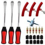 Lot de 23 dmonte - pneus manuels outil levier de pneu cuillres outil pneumatique levier pour moto vlo ...