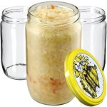 Lot de 24 bocaux en verre 720ml kadax niva avec couvercles abeilles
