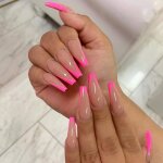 Lot de 24 faux ongles coller extra longs en forme de cercueil pour femme motif papillon avec colle label ...