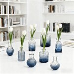 Lot de 24 petits vases en verre pour d�coration de table vintage petits vases d�coratifs pour fleurs ...