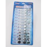 Lot de 24 pile bouton plate pour appareil �lectronique ag1 ag3 ag4 ag5 ag10 ag12