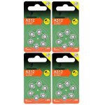 Lot de 24 piles bouton zinc air type a312 / 312 145v pour appareils auditifs compatibles pr41 - visiodirect ...