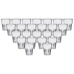Lot de 24 verres � shooter transparent contenance 4cl - verre incassable en san prise en main facile ...