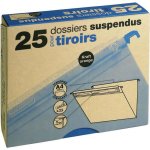 Lot de 25 dossiers suspendus pour tiroir fond v - format a4 - kraft orange - 42 cm x 345 cm x 9 cm
