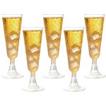 Lot de 25 fl�tes � champagne jetables verres � champagne pour mariage verres � vin jetables pour f�te ...