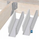 Lot de 25 sabots de charpente  ailes extrieures pour poutres en bois - 140 mm - kotarbau