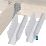 Lot de 25 sabots de charpente à ailes extérieures pour poutres en bois - 80 mm - kotarbau® Lot de 25 sabots de charpente à ailes extérieures pour poutres en bois - 80 mm - kotarbau®