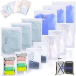 Lot de 25 sac 5 tailles de rangement sous videwhatrueed sac de compression voyages s sac sous vide vetement ...