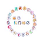 Lot de 26 aimants pour frigo ronds 30mm avec lettres alphabet et animaux pour tableau magn�tique et d�coration ...