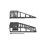 Lot de 2x rampe de chargement ? capacit� de charge max. 2000kg ? profil � trous ? en aluminium ? rampe ...