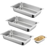 Lot de 3 bac inox alimentaire plat four rectangulaire 32. 5 * 17. 5 * 6. 5 cm plats À four en acier inoxydable ... Lot de 3 bac inox alimentaire plat four rectangulaire 32. 5 * 17. 5 * 6. 5 cm plats À four en acier inoxydable ...
