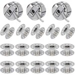 Lot de 3 botes canette pour machine coudre avec 15 bobines en mtal compatible avec plusieurs marques ...